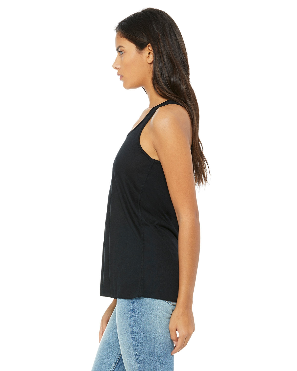 Effortless Elegance Ladies Flowy Racerback Tank