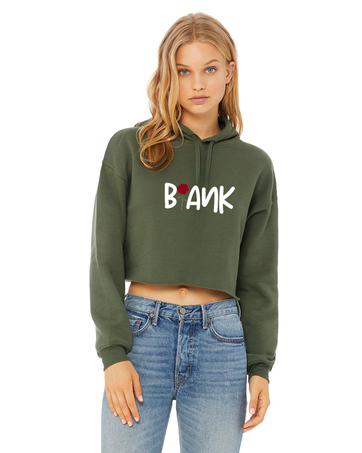 Blossoming Confidence Women's Crop Hoodie
