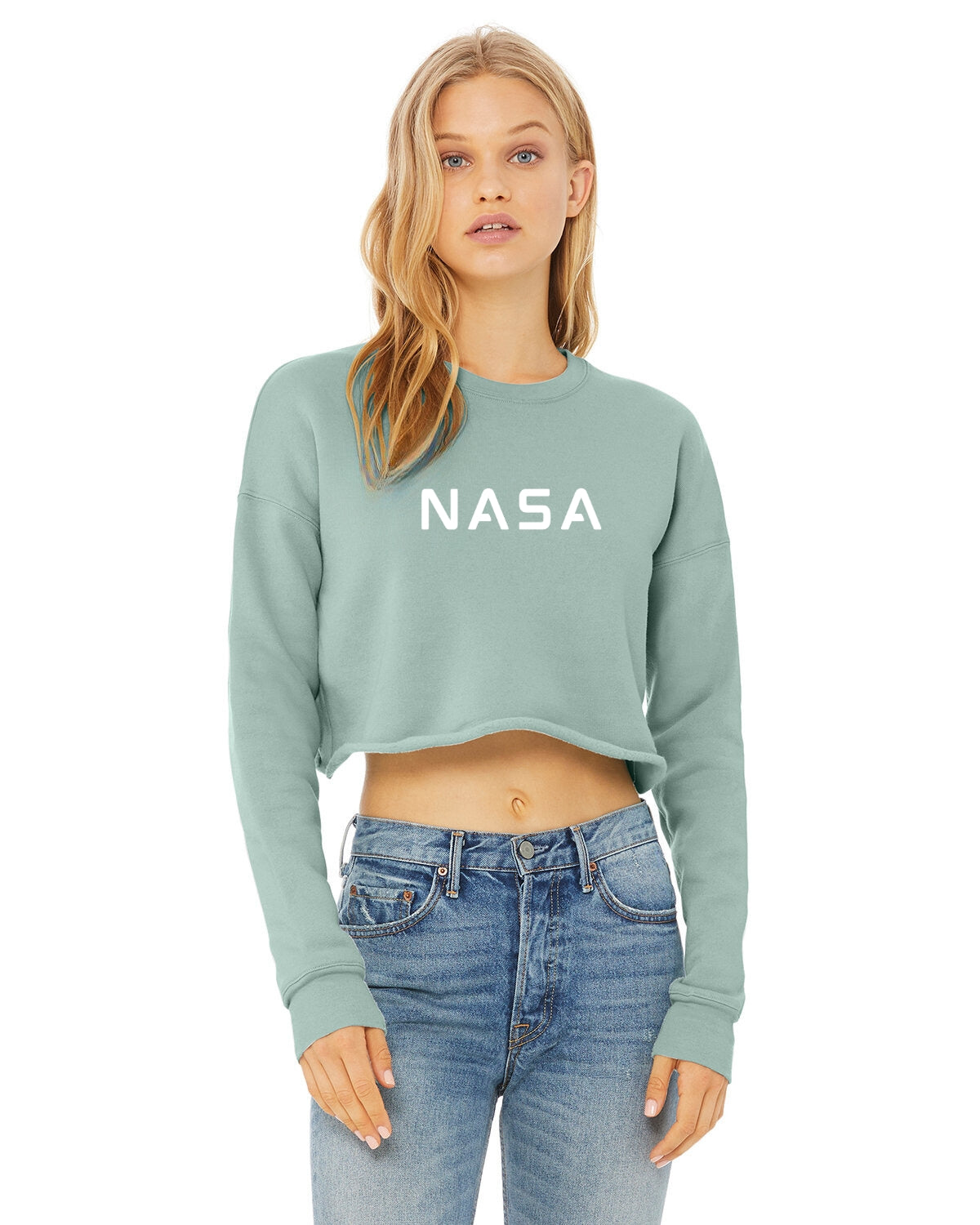 Reach for the Stars Women's Crop Sweatshirt