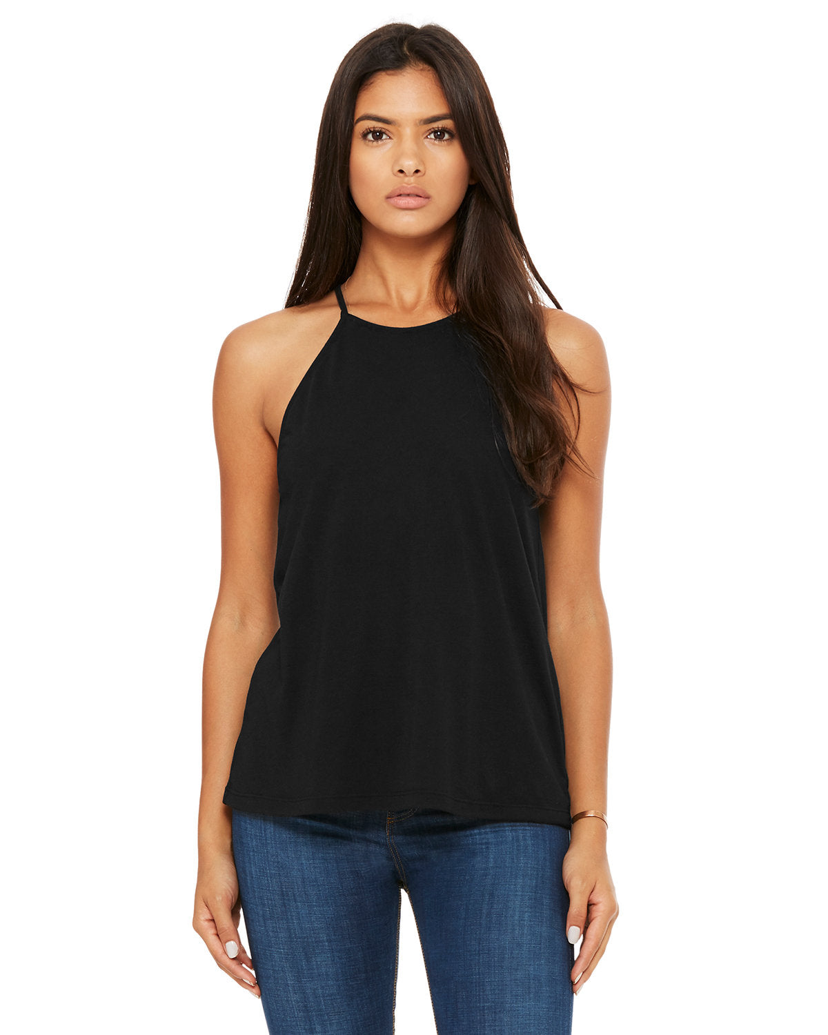 Ladies High Neck Tank