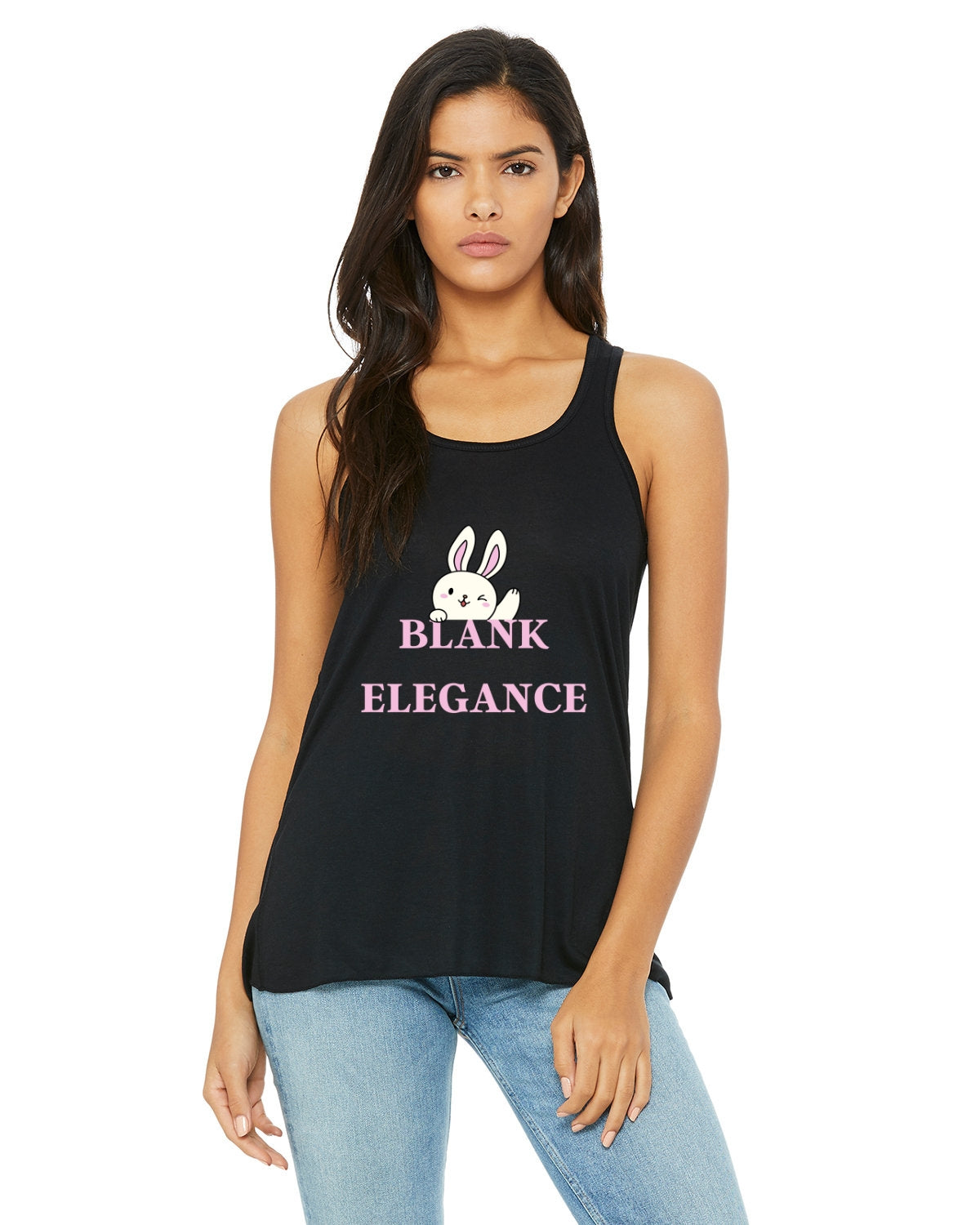 Effortless Elegance Ladies Flowy Racerback Tank