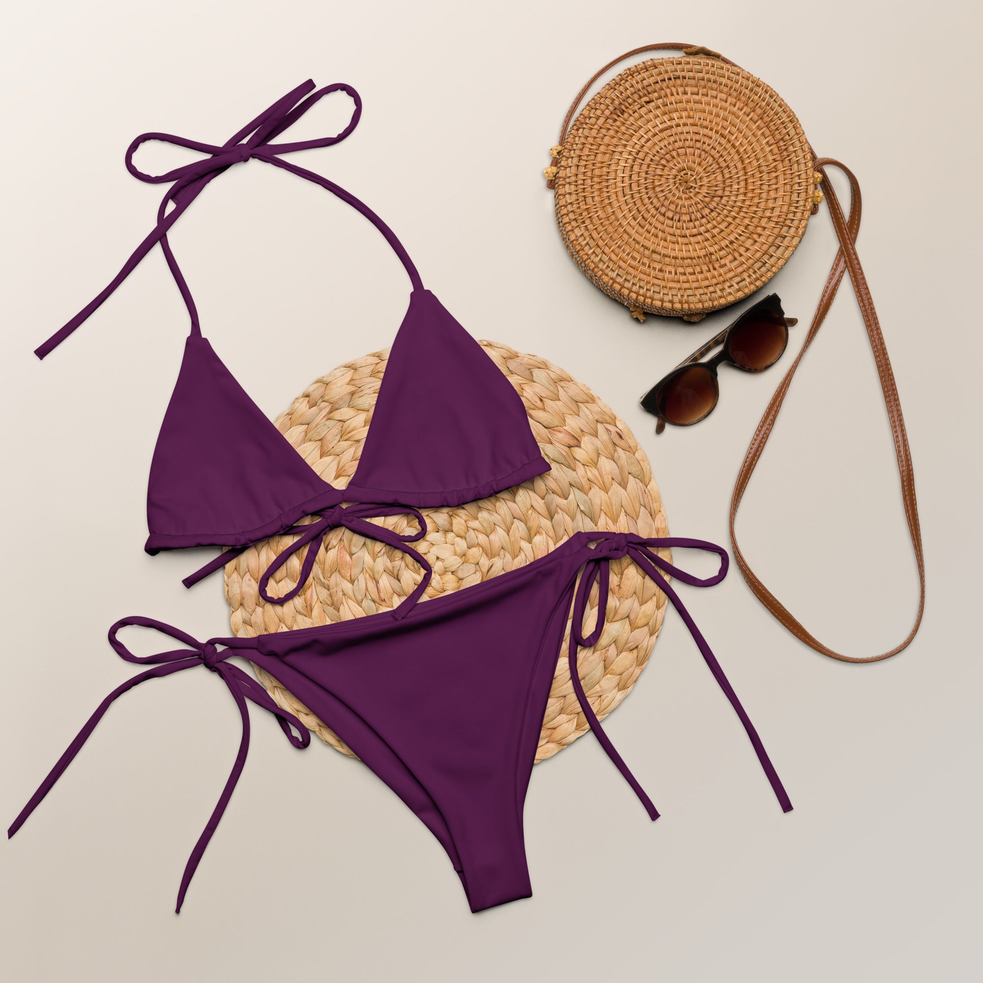 Lavish Amethyst Chic String Bikini