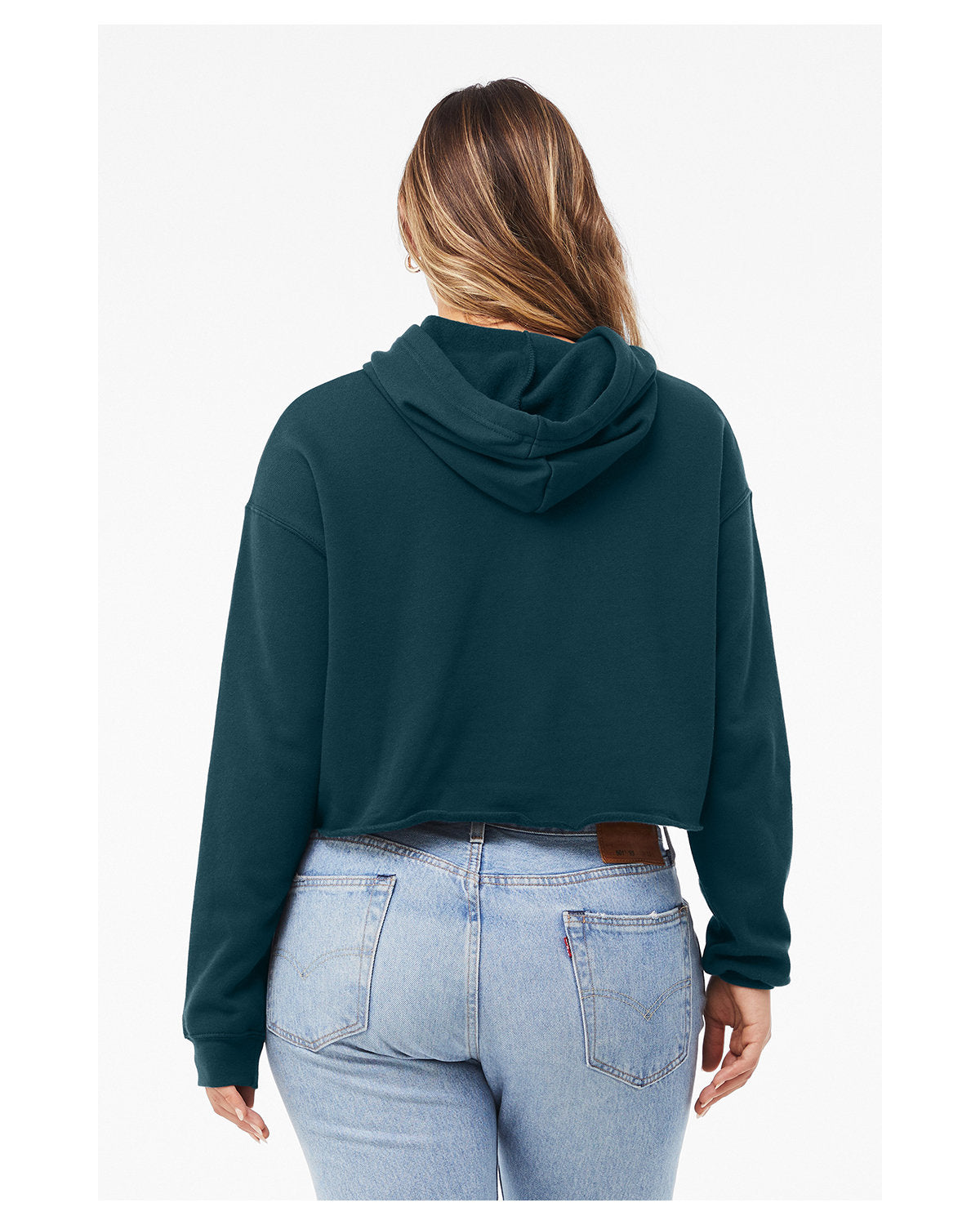 Ladies Cropped Fleece Hoodie