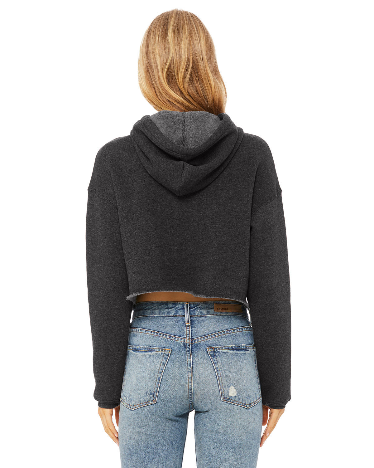 Ladies Cropped Fleece Hoodie