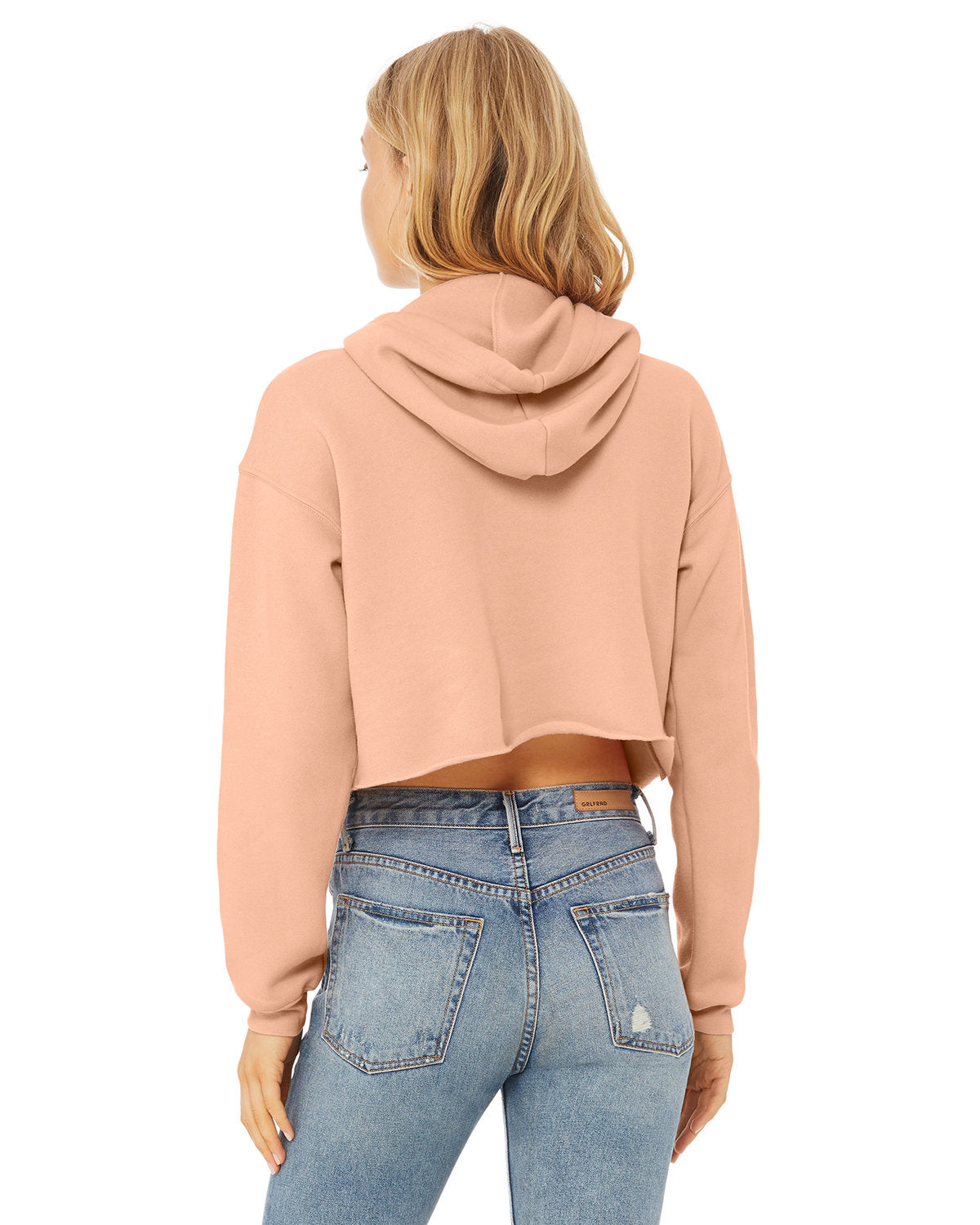 Ladies Cropped Fleece Hoodie