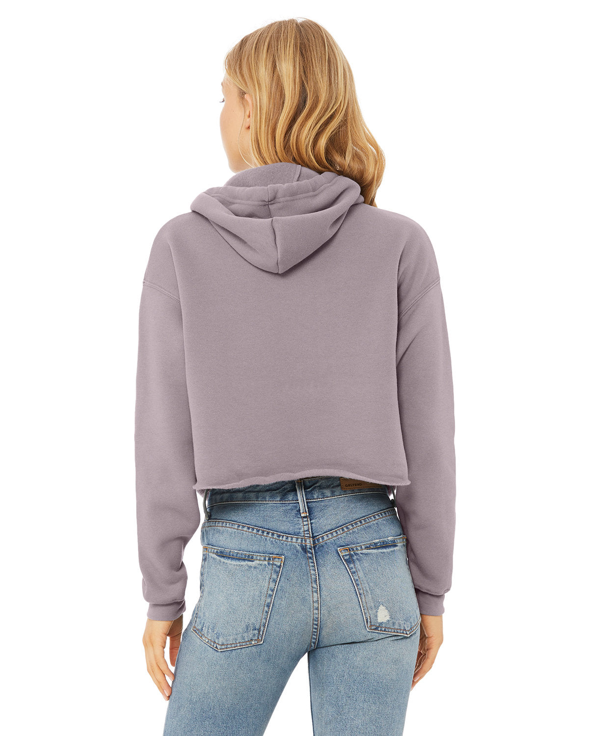 Ladies Cropped Fleece Hoodie