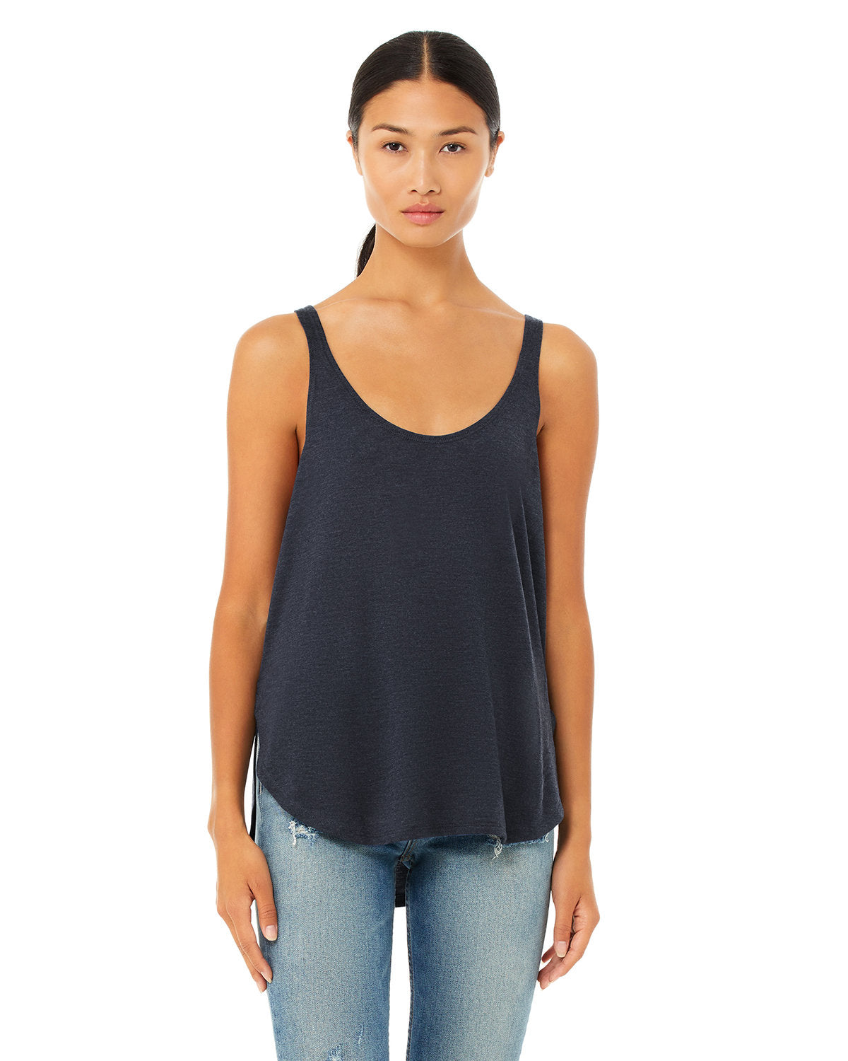 Ladies Flowy Slit Tank