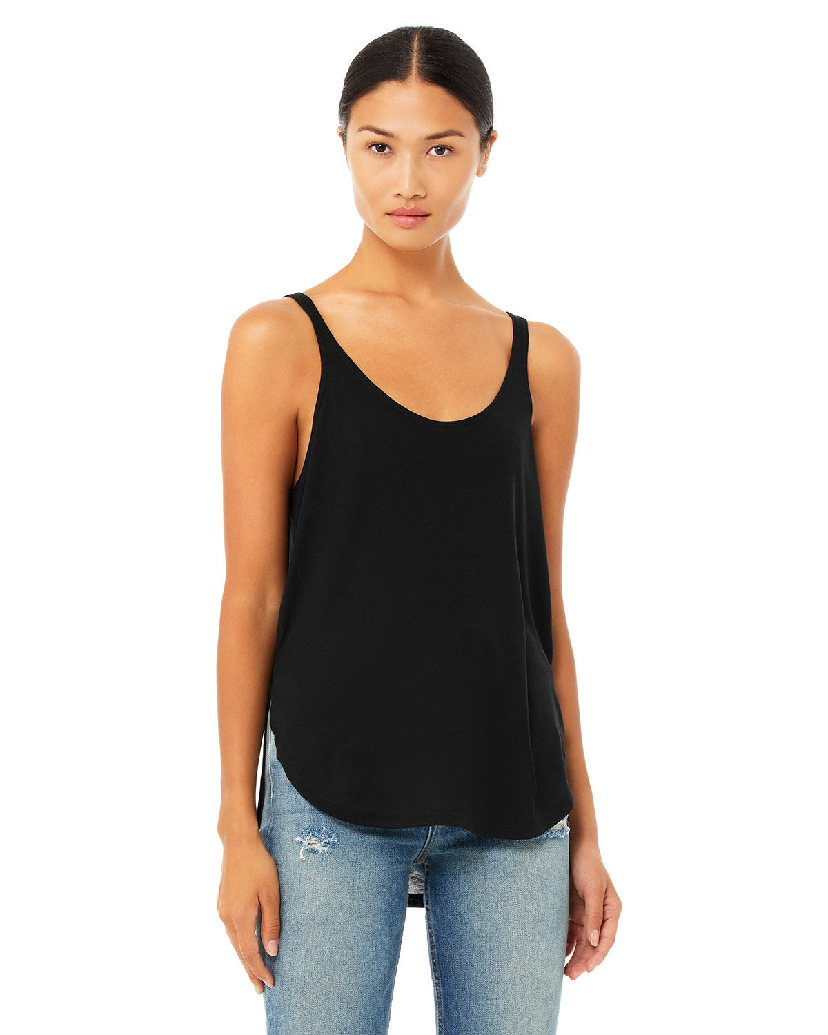 Ladies Flowy Slit Tank