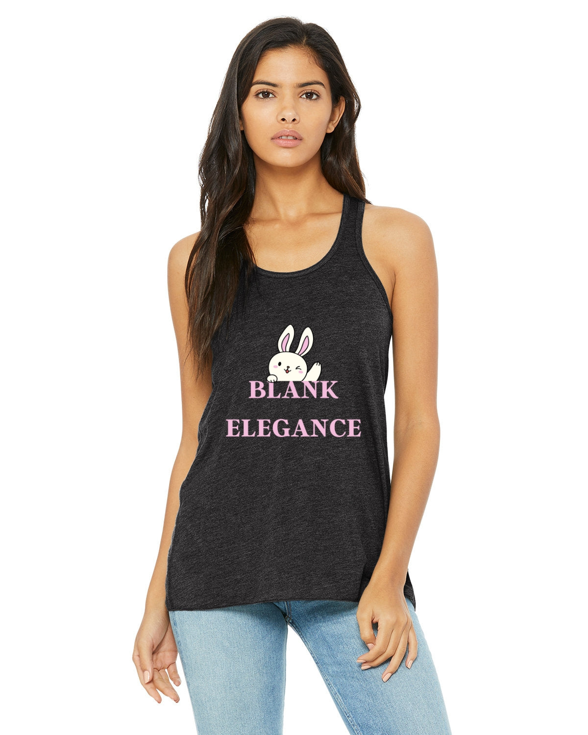 Effortless Elegance Ladies Flowy Racerback Tank